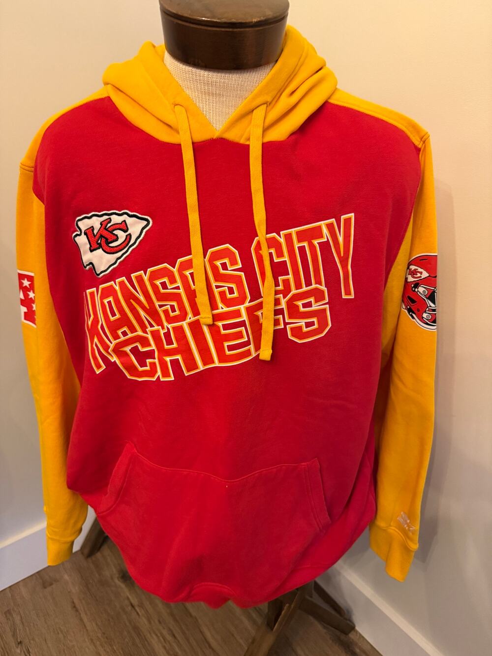 Starter Men's Red Kansas City Chiefs Pullover Hoodie Size XXL